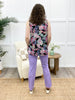 Dear Scarlett Women's Solid Straight Leg Magic Pants, Violet