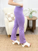 Dear Scarlett Women's Solid Straight Leg Magic Pants, Violet