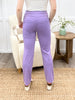 Dear Scarlett Women's Solid Straight Leg Magic Pants, Violet