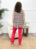 Dear Scarlett Women's Solid Straight Leg Magic Pants, Dragon Fruit