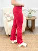 Dear Scarlett Women's Solid Straight Leg Magic Pants, Dragon Fruit