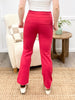 Dear Scarlett Women's Solid Straight Leg Magic Pants, Dragon Fruit