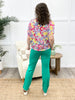 Dear Scarlett Women's Solid Straight Leg Magic Pants, Green