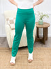 Dear Scarlett Women's Solid Straight Leg Magic Pants, Green