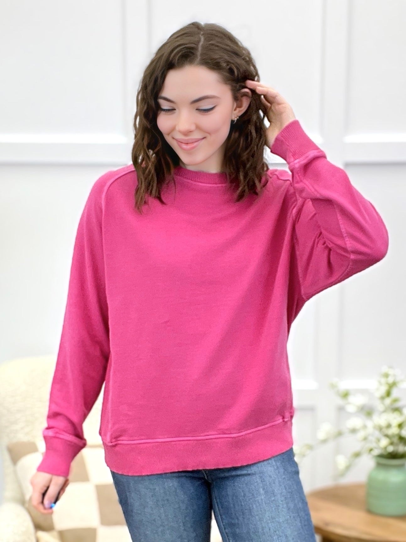 Rosie Radiance French Terry Pullover Top