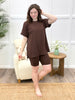 Sophia Luxe Loungewear Set - Brown