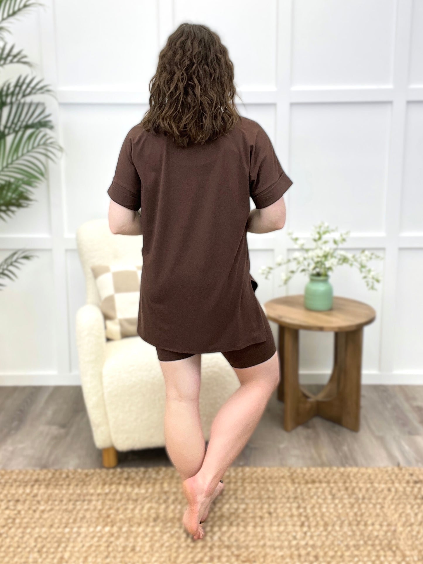 Sophia Luxe Loungewear Set - Brown