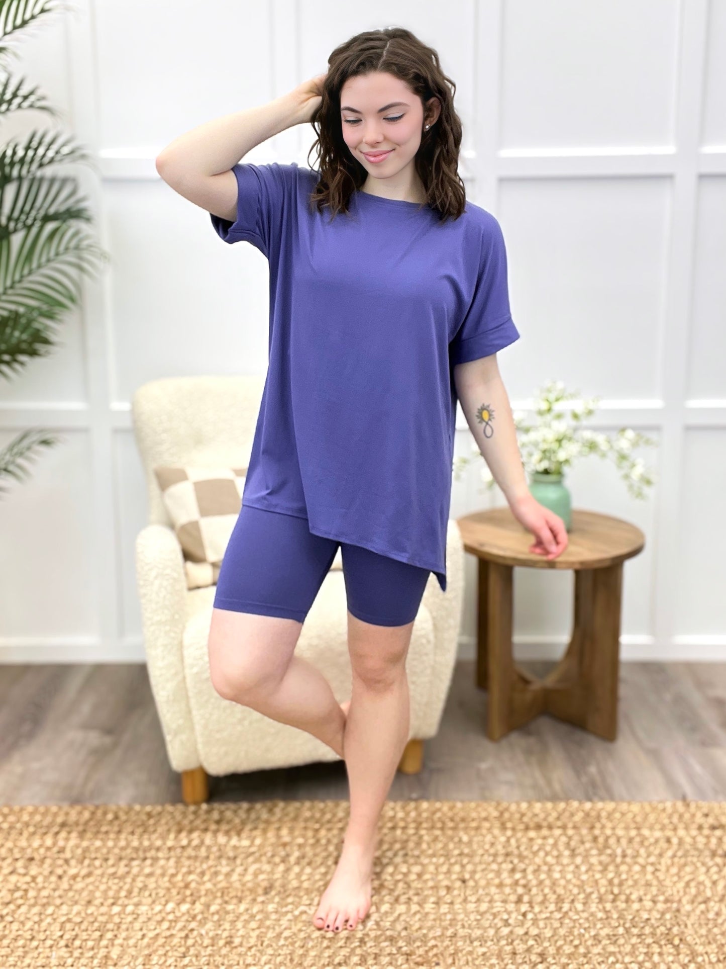 Sophia Luxe Loungewear Set - Periwinkle