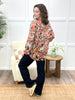 Floral Haven Criss-Cross Open Sleeve Top