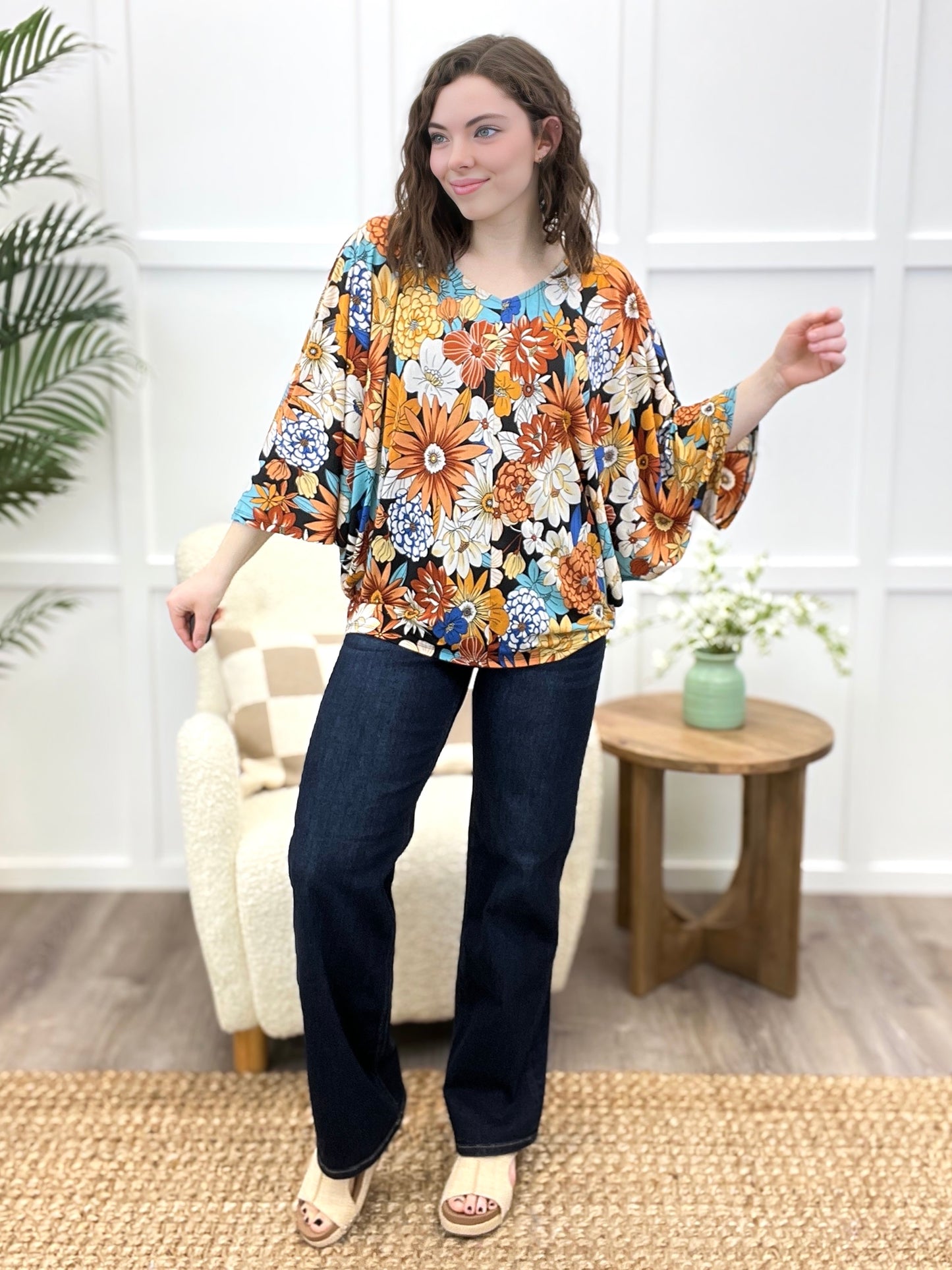 Sunlit Blooms Dolman Top