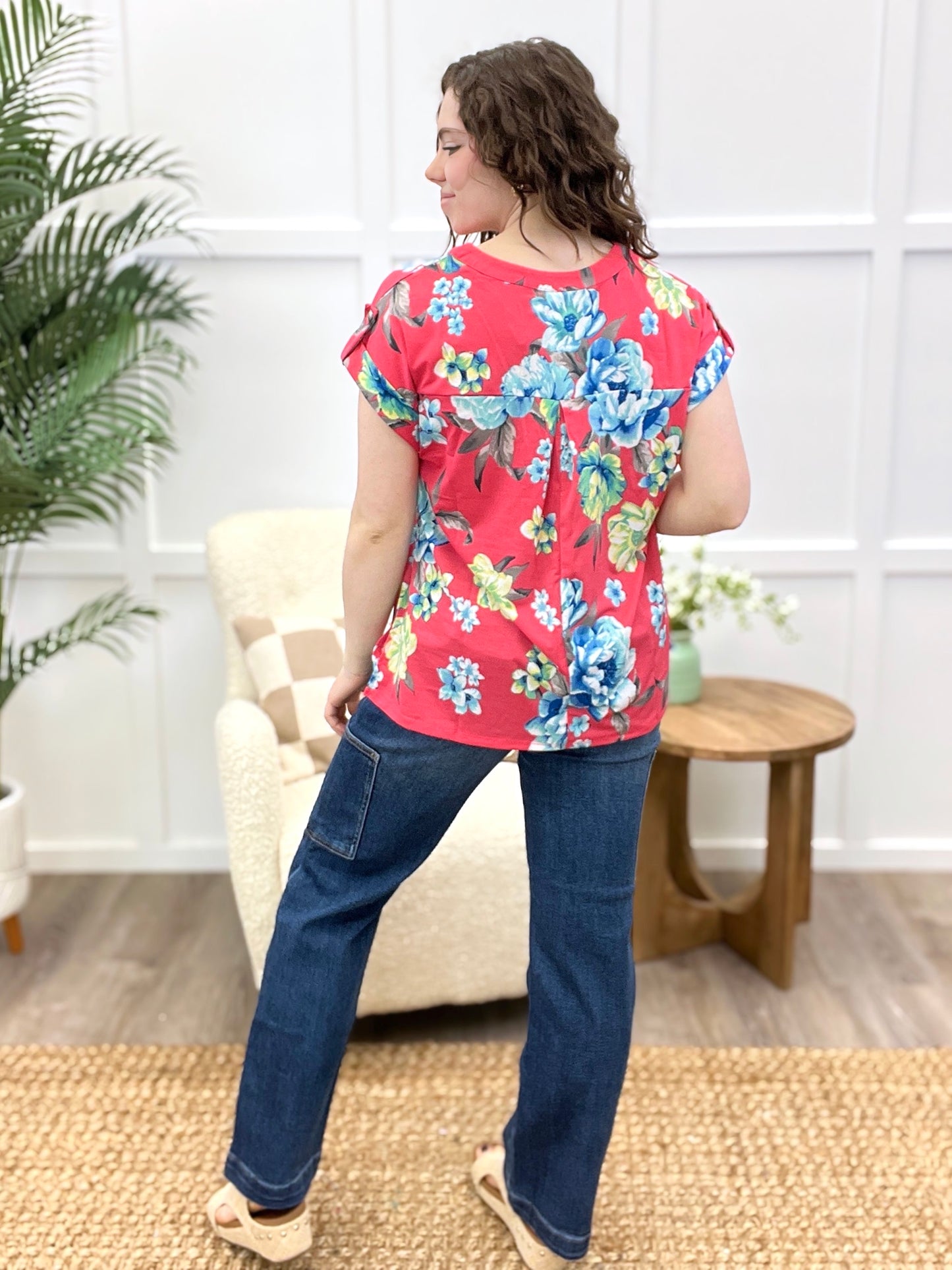 Dear Scarlett Blooming Bliss Dolman Sleeve Top
