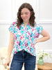 Dear Scarlett Floral Voyage Dolman Sleeve Top