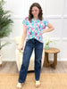 Dear Scarlett Floral Voyage Dolman Sleeve Top