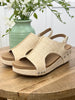 Corkys Volta II Natural Woven Bliss Wedge Sandals