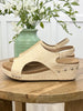 Corkys Volta II Natural Woven Bliss Wedge Sandals