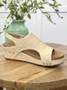 Corkys Volta II Natural Woven Bliss Wedge Sandals