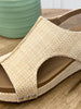 Corkys Volta II Natural Woven Bliss Wedge Sandals