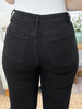 Lila Midnight High-Rise Denim Capris – Premium Stretch