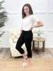 Lila Midnight High-Rise Denim Capris – Premium Stretch