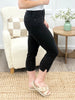 Lila Midnight High-Rise Denim Capris – Premium Stretch