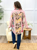 Rosy Patchwork Boho Button-Up Shacket