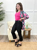 The Peyton Straight Leg Capri Jeggings - Black