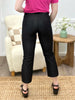 The Peyton Straight Leg Capri Jeggings - Black