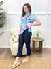 The Peyton Straight Leg Capri Jeggings - Denim Blue