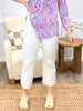 The Peyton Straight Leg Capri Jeggings - White