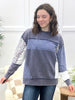 Boho Bliss Patchwork Crewneck Sweatshirt