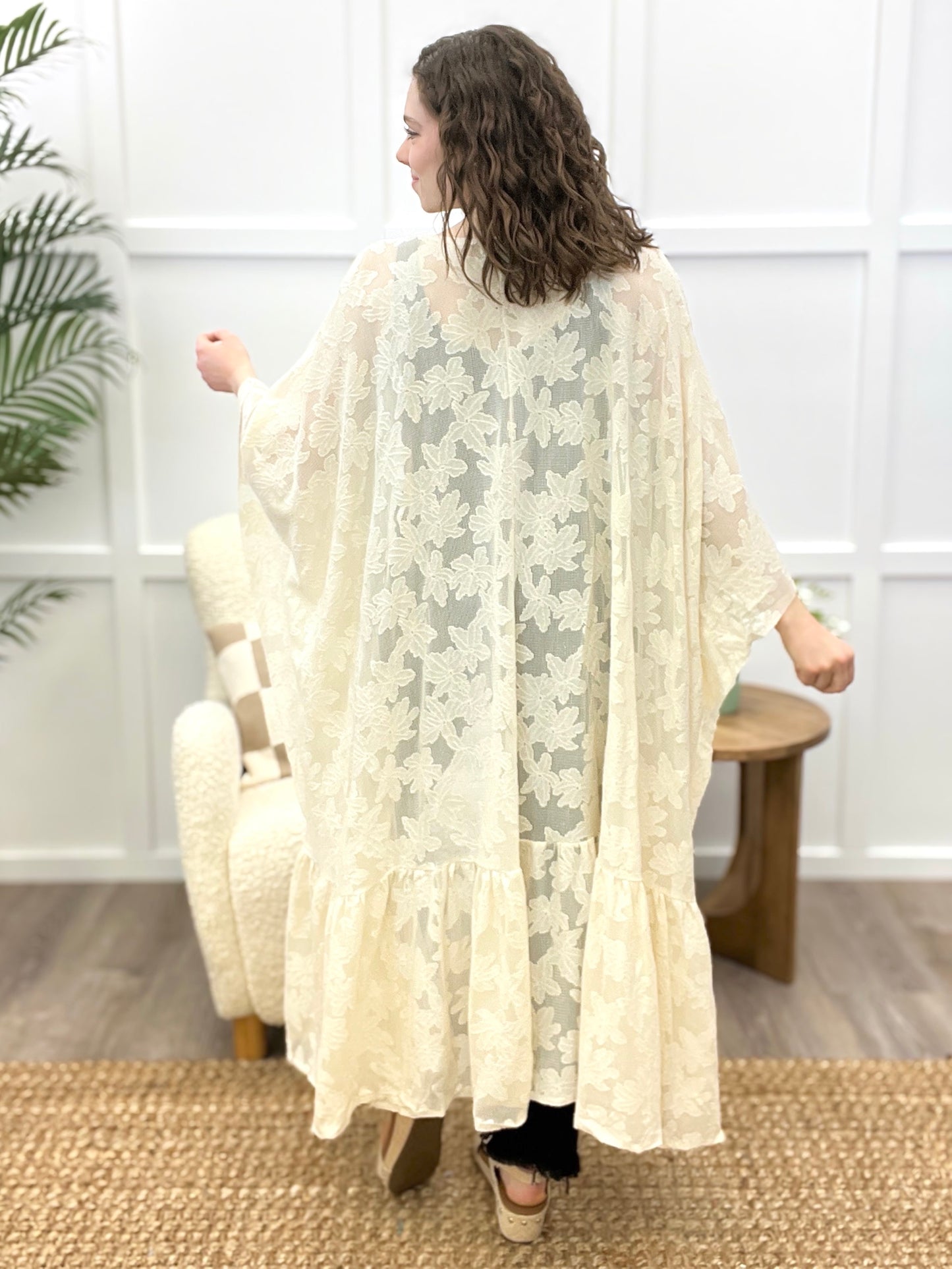 Floral Breeze Lace Kimono