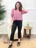 YMI Tropical Fusion Collection High-Rise HyperStretch Cropped Kick Flare Pants