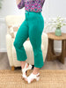 YMI Tropical Fusion Collection High-Rise HyperStretch Cropped Kick Flare Pants