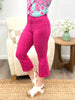 YMI Tropical Fusion Collection High-Rise HyperStretch Cropped Kick Flare Pants