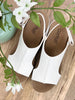 Corkys Volta II White Cork Wedge Sandals
