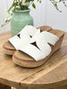 Golden Hour Ivory Wedge Sandals
