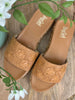 "BRB" Natural Platform Sandals