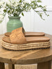 "BRB" Natural Platform Sandals