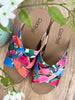 Corkys Bowdacious Floral Wedge Sandals