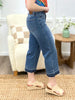 Skye High-Waisted Tummy Control Crop Wide-Leg Jeans by Judy Blue