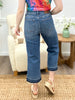 Skye High-Waisted Tummy Control Crop Wide-Leg Jeans by Judy Blue