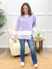 Lavender Bliss Color Block Knit Top