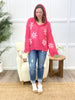 Bloom & Breeze Floral Knit Hoodie Sweater