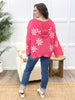 Bloom & Breeze Floral Knit Hoodie Sweater