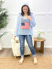 Americana Breeze Crochet Knit Hoodie Sweater