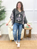 Tranquil Harmony Oversized Hooded Top