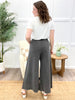 Vintage Washed Terry Knit Wide-Leg Pants