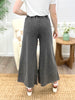 Vintage Washed Terry Knit Wide-Leg Pants