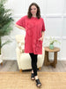 Boho Daisy Patch Mineral Washed T-Shirt Dress