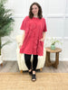 Boho Daisy Patch Mineral Washed T-Shirt Dress